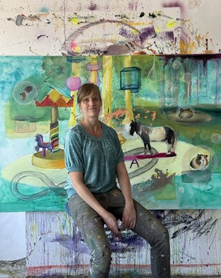 Philippa Jasper in the Studio
