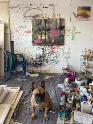 Philippa Jasper in the Studio