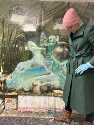 Philippa Jasper in the Studio