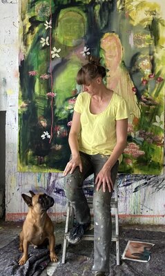 Philippa Jasper in the Studio