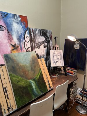 Lisa Lockett in the Studio