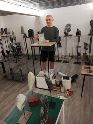 René KUBIAK in the Studio: démarrage nouvelle œuvre