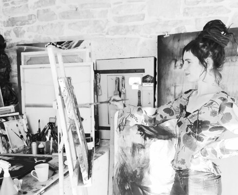 Bellule Art in the Studio