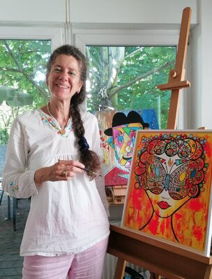 Christiane Martini in the Studio