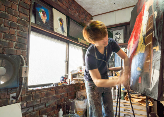 Tomoya Nakano in the Studio