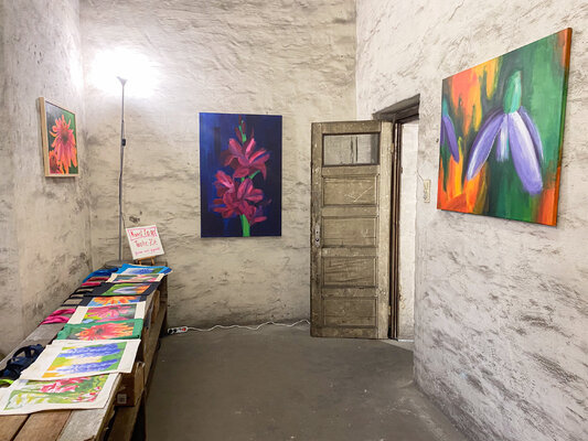 Antje Wanderer-Oberhaus in the Studio