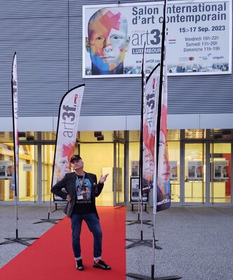 Meinrad Hoyer in the Studio: Vor der Kunstmesse Art 3f in Luxemburg