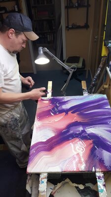 Dennis Bätz in the Studio