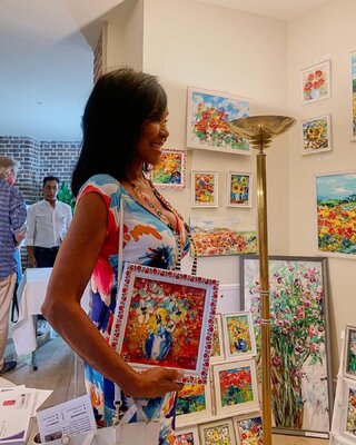 Svitlana Andriichenko in the Studio