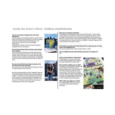 Svitlana Andriichenko in the Studio: Opulent Art Global Art Magazine Interview