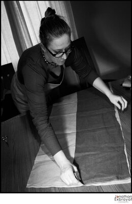 Isabelle Riffard in the Studio