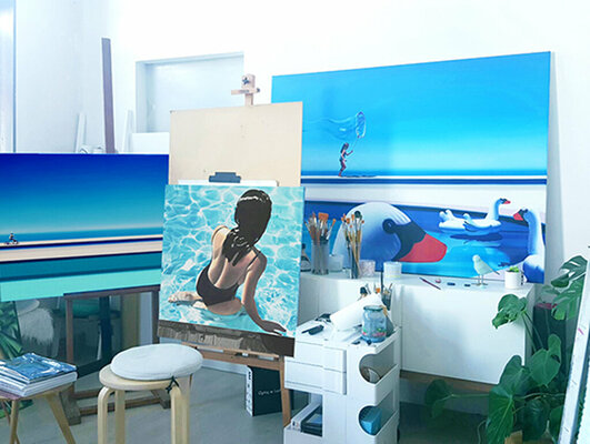 Hugo Pondz in the Studio