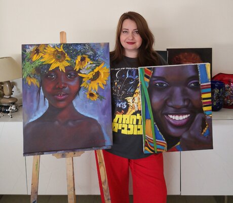 Jane Lantsman in the Studio: My artworks and me))