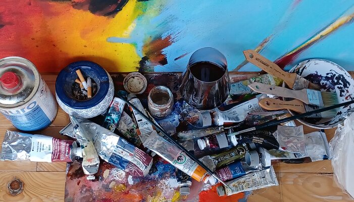 Herwig Port in the Studio: Im Atelier