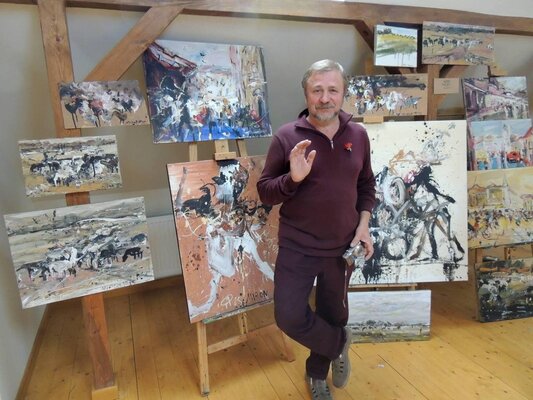 Aliaksandr Falei in the Studio: В моей мастерской