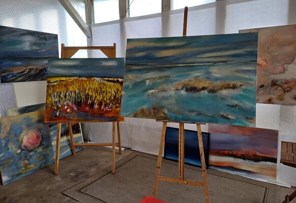 Andrea Finck in the Studio: Im Atelier