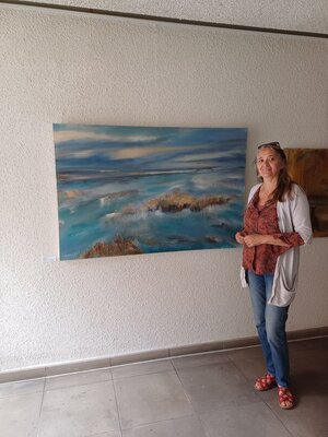 Andrea Finck in the Studio: "Terra Australis" Einzelausstellung in Stade