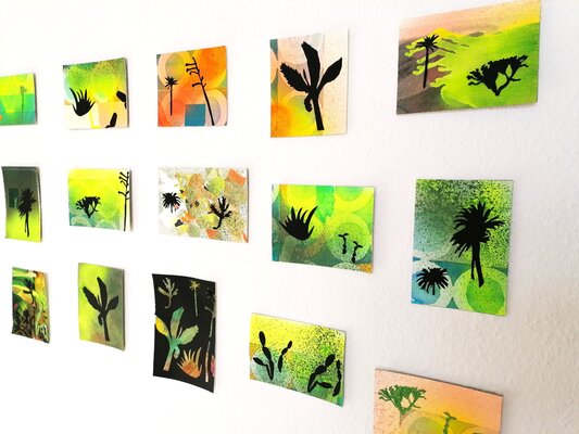 Susie Wright in the Studio