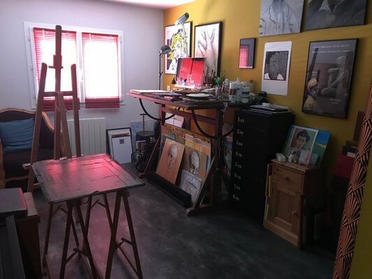 Franck Maunoury in the Studio: Atelier de l'artiste part 1