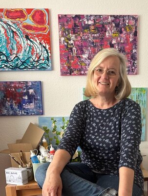 Susanne Stahr in the Studio