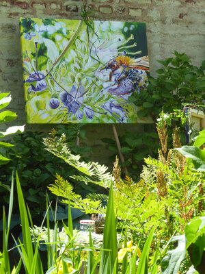 Kirsten Treis in the Studio: in Davids Garten, 2023.