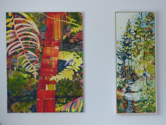 Kirsten Treis in the Studio: Veedelsausstellung "341 Schritte" 2024-2025.