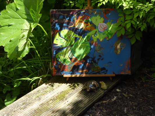 Kirsten Treis in the Studio: in Davids Garten 3, 2023.