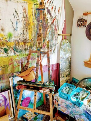 Petra Erengil in the Studio