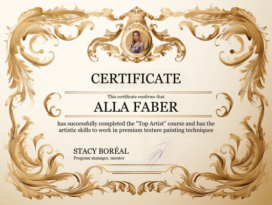Alla Faber in the Studio