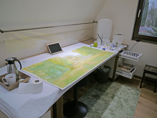 Nicolina Schöfer-Wimmer in the Studio: in process ...
