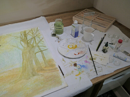 Nicolina Schöfer-Wimmer in the Studio: in process...
