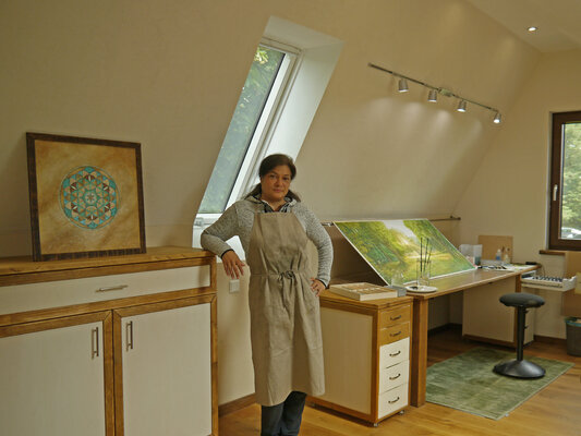 Nicolina Schöfer-Wimmer in the Studio: atelier 1