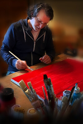 Master Phago in the Studio: Serie Liebe in Friedrichshulde / Kunstbalkon