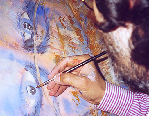 Master Phago in the Studio: Atelier Phago, Hamburg-Harburg, 2001