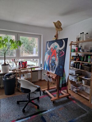 Daniela Schreiber in the Studio