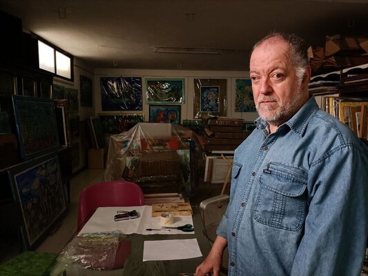 Len Vernaghi in the Studio: Catalogando le mie opere d'arte