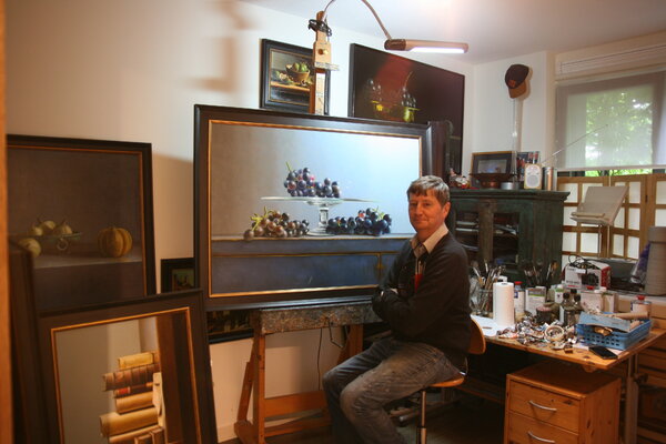 Cornelis de Koning in the Studio