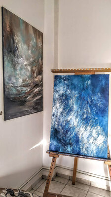Alexandra Petropoulou in the Studio