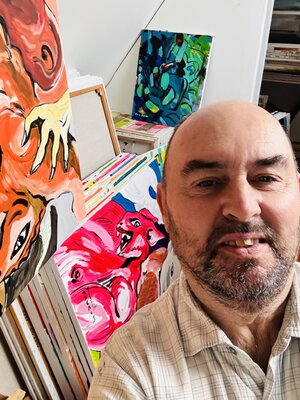 Daniel PAUGAM in the Studio: Entrée de l’atelier