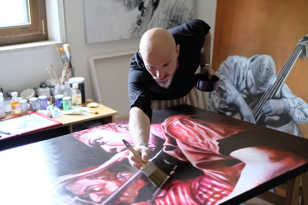 paolo braccini in the Studio