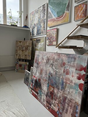 Florina Breazu in the Studio