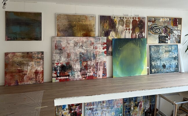 Florina Breazu in the Studio