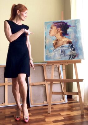 Marina Fedorova in the Studio