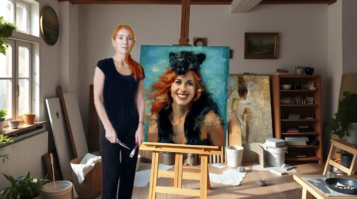 Marina Fedorova in the Studio