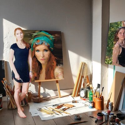 Marina Fedorova in the Studio