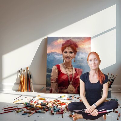 Marina Fedorova in the Studio