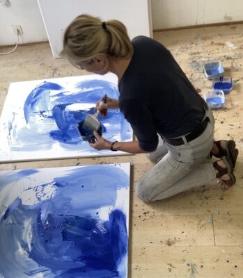 Helena Sellergren in the Studio