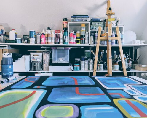 Andrea Porten in the Studio