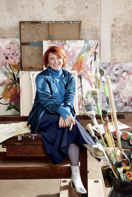 Nicole Adolph in the Studio