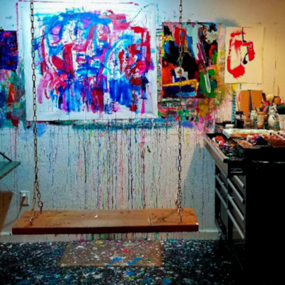 Hiedi Schmitz in the Studio